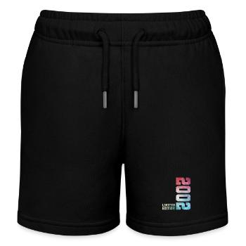 24. Geburtstag Limited Edition 2002 Jahrgang 2002 - Kinder Organic Joggingshorts Mini Bolter von Stanley/Stella - Schwarz - Vorne