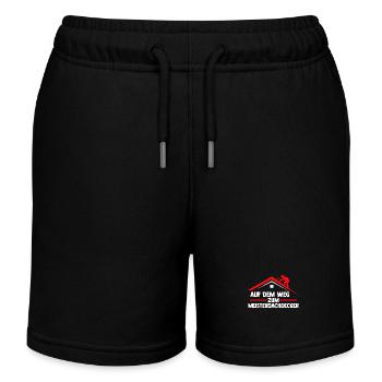 Dachdeckerei Ausbildung Lehrling Auzbi Dachdecker - Kinder Organic Joggingshorts Mini Bolter von Stanley/Stella - Schwarz - Vorne