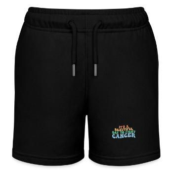 Es ist ein schöner Tag, um Krebs zu bekämpfen, Krebs zu bekämpfen - Kinder Organic Joggingshorts Mini Bolter von Stanley/Stella - Schwarz - Vorne