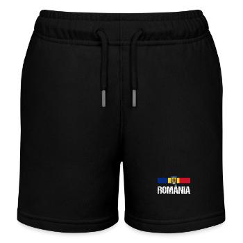 Roumains Roumanie - Short de jogging enfant bio Stanley/Stella - noir - Devant