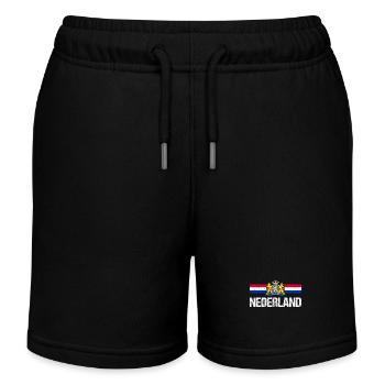 Pays-Bas Pays-Bas - Short de jogging enfant bio Stanley/Stella - noir - Devant
