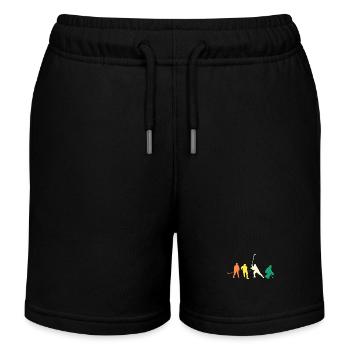 Eishockeyspieler Evolution Eishockey - Kinder Organic Joggingshorts Mini Bolter von Stanley/Stella - Schwarz - Vorne