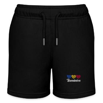 Roumains Roumanie - Short de jogging enfant bio Stanley/Stella - noir - Devant