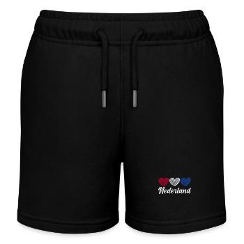 Pays-Bas Pays-Bas - Short de jogging enfant bio Stanley/Stella - noir - Devant