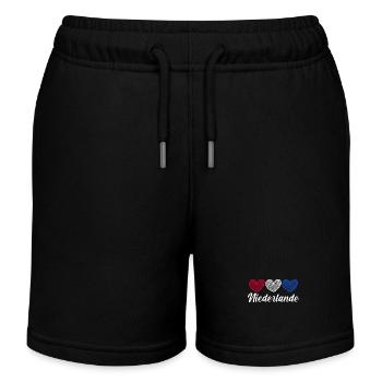 Pays-Bas Pays-Bas - Short de jogging enfant bio Stanley/Stella - noir - Devant