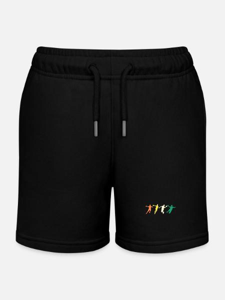 Handballer Evolution Handball - Kinder Organic Joggingshorts Mini Bolter von Stanley/Stella - Schwarz
