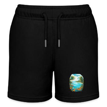 Île des Caraïbes - Short de jogging enfant bio Stanley/Stella - noir - Devant