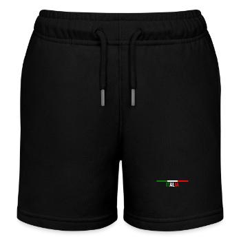 Italie Italien Italien Italie - Short de jogging enfant bio Stanley/Stella - noir - Devant