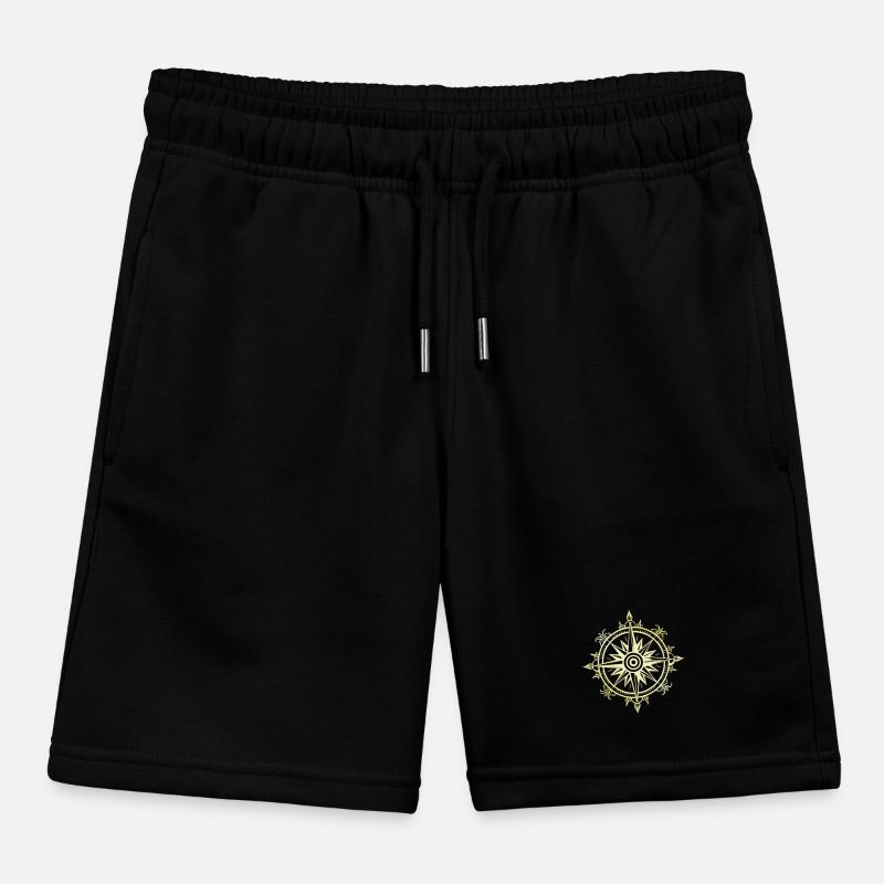 Compass Gold Kids Organic Sweat Shorts by Stanley/Stella