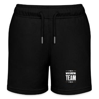 Windsurfing Team - Kinder Organic Joggingshorts Mini Bolter von Stanley/Stella - Schwarz - Vorne