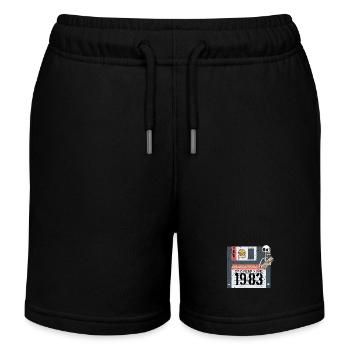 Nerd Anniversaire 1983 - Short de jogging enfant bio Stanley/Stella - noir - Devant