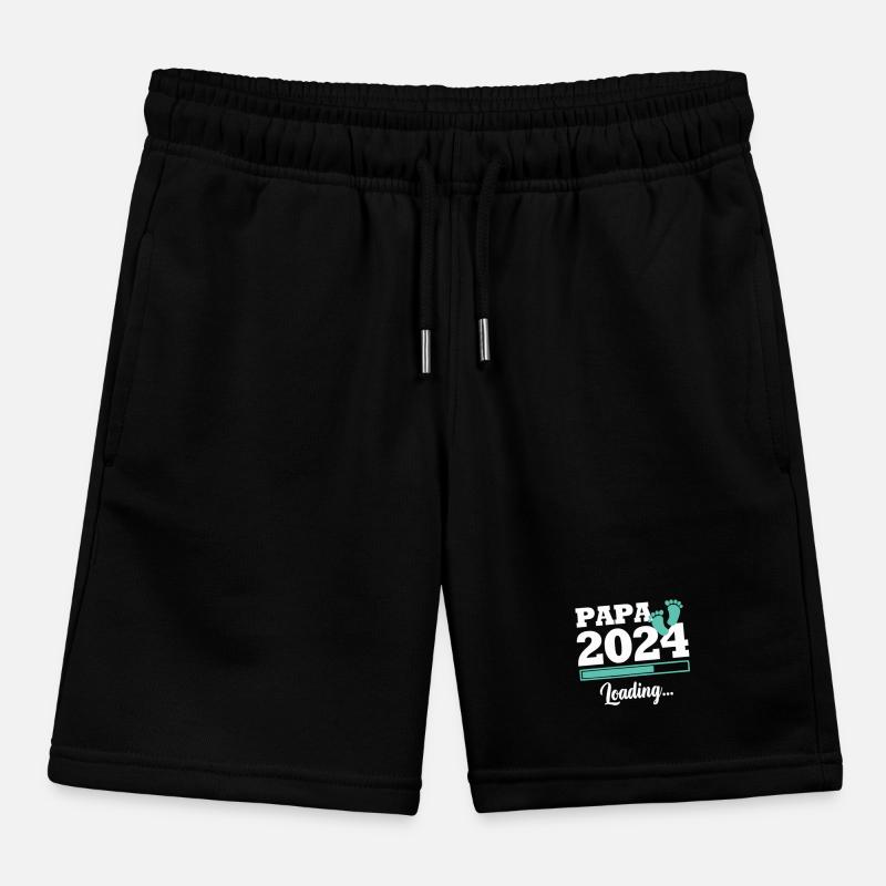 Papa 2024 loading Short de jogging enfant bio Stanley/Stella