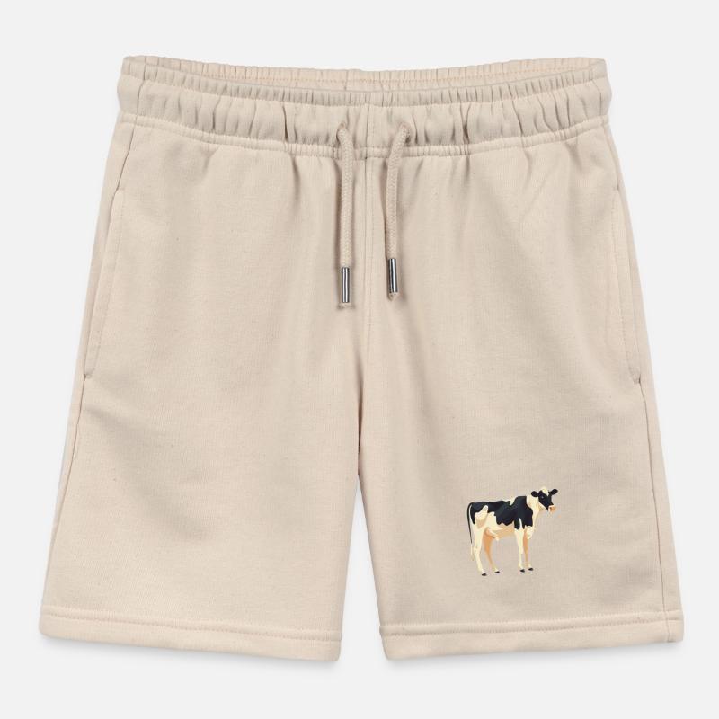 Vache debout - conception simple Short de jogging enfant bio Stanley/Stella