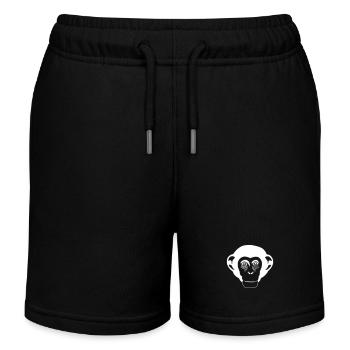 Chimp Power - Kinder Organic Joggingshorts Mini Bolter von Stanley/Stella - Schwarz - Vorne