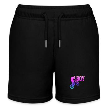 Fahrrad Fahrrad Fahrrad Lifestyle Gesunder Verkehr - Kinder Organic Joggingshorts Mini Bolter von Stanley/Stella - Schwarz - Vorne