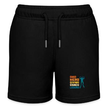 Dad Hero Diving Coach Legend Funny Diving Dad 2024 - Short de jogging enfant bio Stanley/Stella - noir - Devant