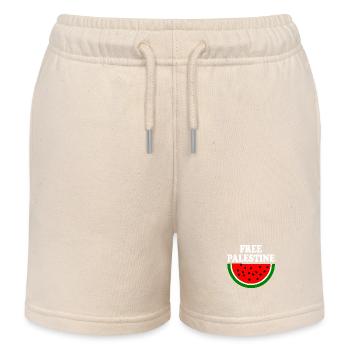 Free palestine - Kinder Organic Joggingshorts Mini Bolter von Stanley/Stella - Natur - Vorne