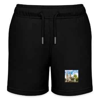 Die Munsterkerk (Munsterkerk) in Roermond in der Nähe - Kinder Organic Joggingshorts Mini Bolter von Stanley/Stella - Schwarz - Vorne