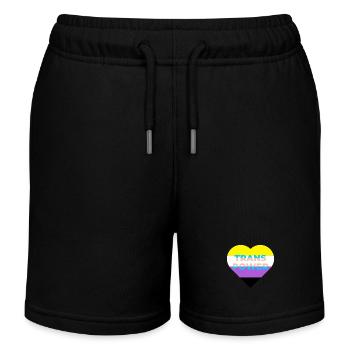 Trans Power: T-Shirt für trans-positive - Kinder Organic Joggingshorts Mini Bolter von Stanley/Stella - Schwarz - Vorne