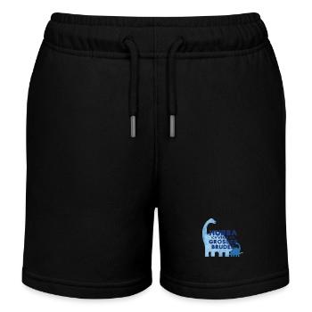 Baby News Großer Bruder - Kinder Organic Joggingshorts Mini Bolter von Stanley/Stella - Schwarz - Vorne