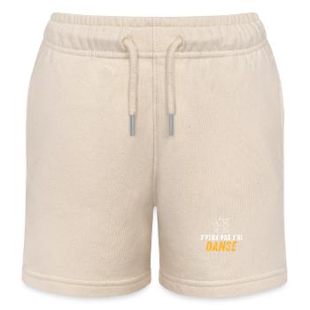 Ich kann nicht, ich habe getanzt - Kinder Organic Joggingshorts Mini Bolter von Stanley/Stella - Natur - Vorne