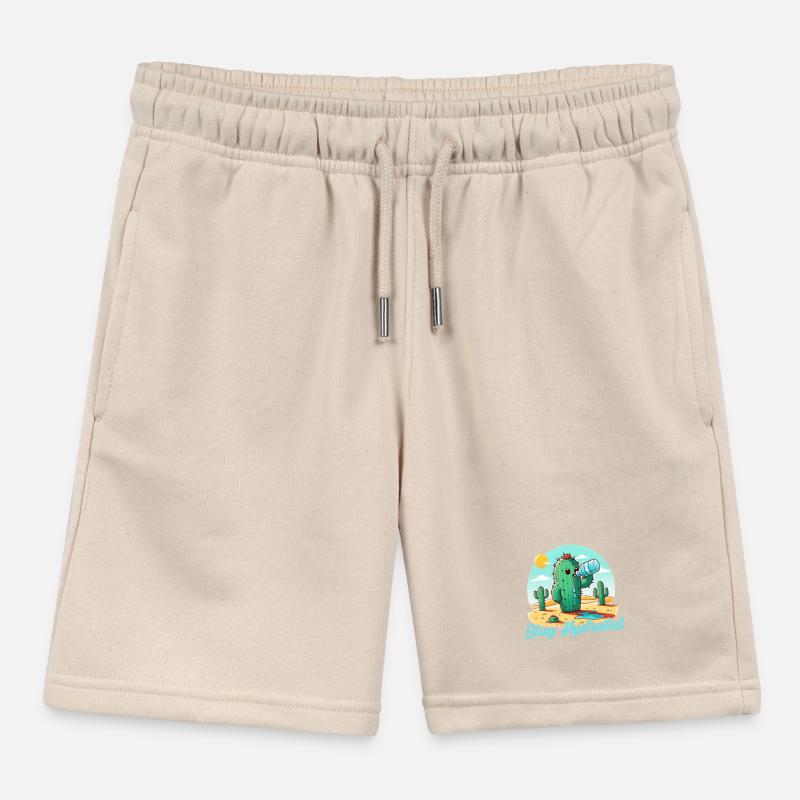 Cactus Restez hydraté Short de jogging enfant bio Stanley/Stella