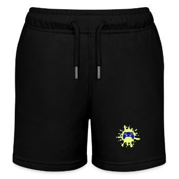 gamer gamepad klecks - Kinder Organic Joggingshorts Mini Bolter von Stanley/Stella - Schwarz - Vorne