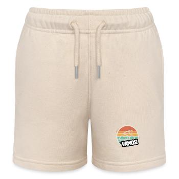 Vamos Retro Rennradfahren - Kinder Organic Joggingshorts Mini Bolter von Stanley/Stella - Natur - Vorne