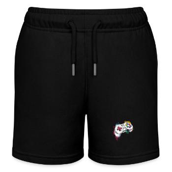 Manettes de jeux vidéo pour les joueurs - Short de jogging enfant bio Stanley/Stella - noir - Devant