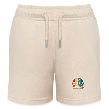 Vintage 2023 Retro - Best-seller - Short de jogging enfant bio Stanley/Stella - écru doux - Devant