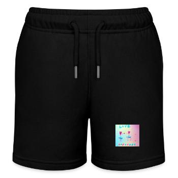 Autistic Art – Liebe - Kinder Organic Joggingshorts Mini Bolter von Stanley/Stella - Schwarz - Vorne