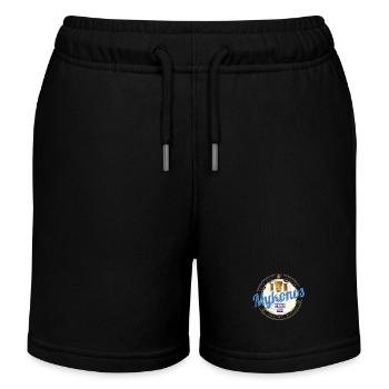 Mykonos Cyclades Islands Greece Souvenir - Kids Organic Sweat Shorts by Stanley/Stella - black - Front