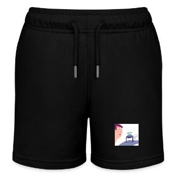 Autistic Art - Wertpapiere - Kinder Organic Joggingshorts Mini Bolter von Stanley/Stella - Schwarz - Vorne