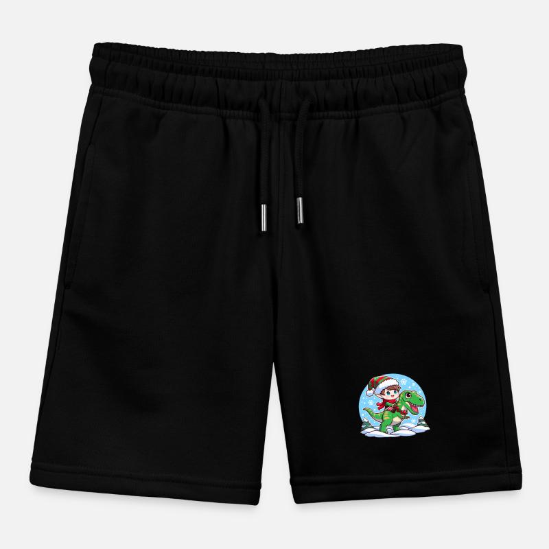 Elf and T rex Kids Organic Sweat Shorts by Stanley/Stella