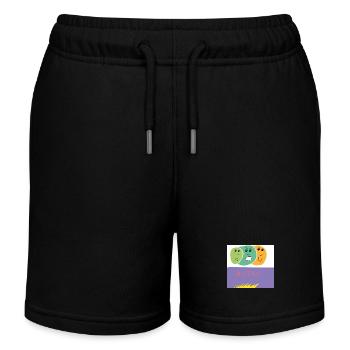 Autistic Art - Masks - Kinder Organic Joggingshorts Mini Bolter von Stanley/Stella - Schwarz - Vorne