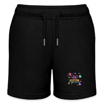 Karnevalskostüm Fasching Karneval - Kinder Organic Joggingshorts Mini Bolter von Stanley/Stella - Schwarz - Vorne