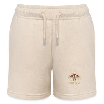 Legendary Since 1970 | 55th Anniversary Men - Kids Organic Sweat Shorts by Stanley/Stella - soft Ecru - Front