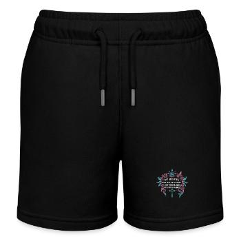 My Besties Kids May Be Feral - Kids Organic Sweat Shorts by Stanley/Stella - black - Front