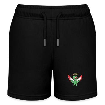 Ange Alien - Short de jogging enfant bio Stanley/Stella - noir - Devant