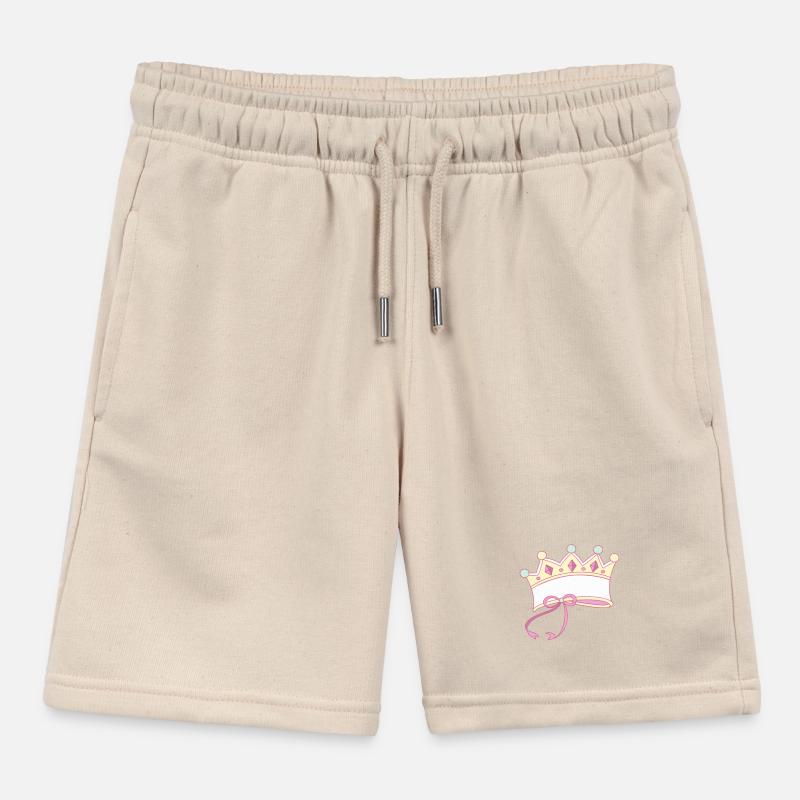 Couronne inscriptible Short de jogging enfant bio Stanley/Stella