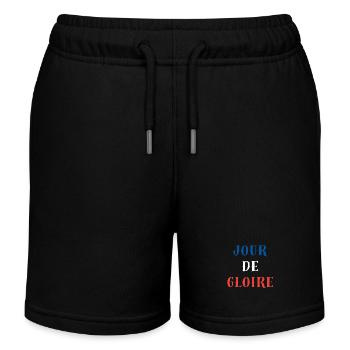 JOUR DE GLOIRE FRANCE SPORT - Short de jogging enfant bio Stanley/Stella - noir - Devant