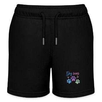 Dog Lover - Dog Paw - Kids Organic Sweat Shorts by Stanley/Stella - black - Front