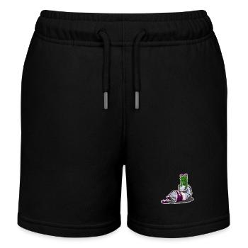Grenouille à huile - Short de jogging enfant bio Stanley/Stella - noir - Devant