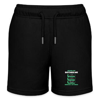 Bevor Sie mich stören Lustige Checkliste für den technischen Support - Kinder Organic Joggingshorts Mini Bolter von Stanley/Stella - Schwarz - Vorne