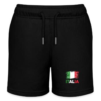 Italie Italien Italien Italie - Short de jogging enfant bio Stanley/Stella - noir - Devant