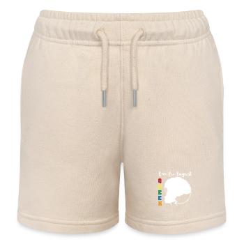Zodiac sign Leo - Kids Organic Sweat Shorts by Stanley/Stella - soft Ecru - Front