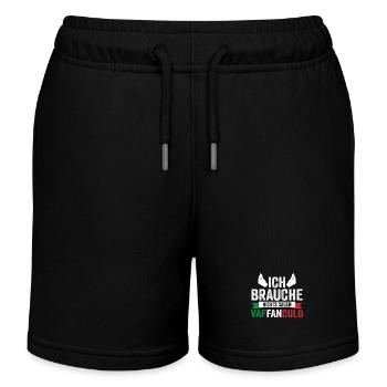 Italien Italiener Vaffanculo - Kinder Organic Joggingshorts Mini Bolter von Stanley/Stella - Schwarz - Vorne