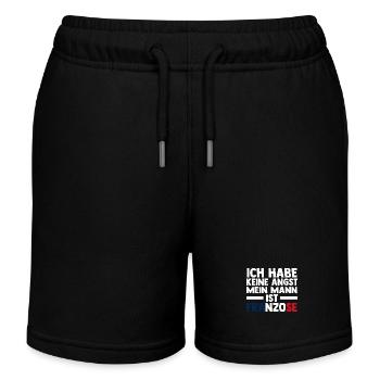 French French France - Kids Organic Sweat Shorts by Stanley/Stella - black - Front