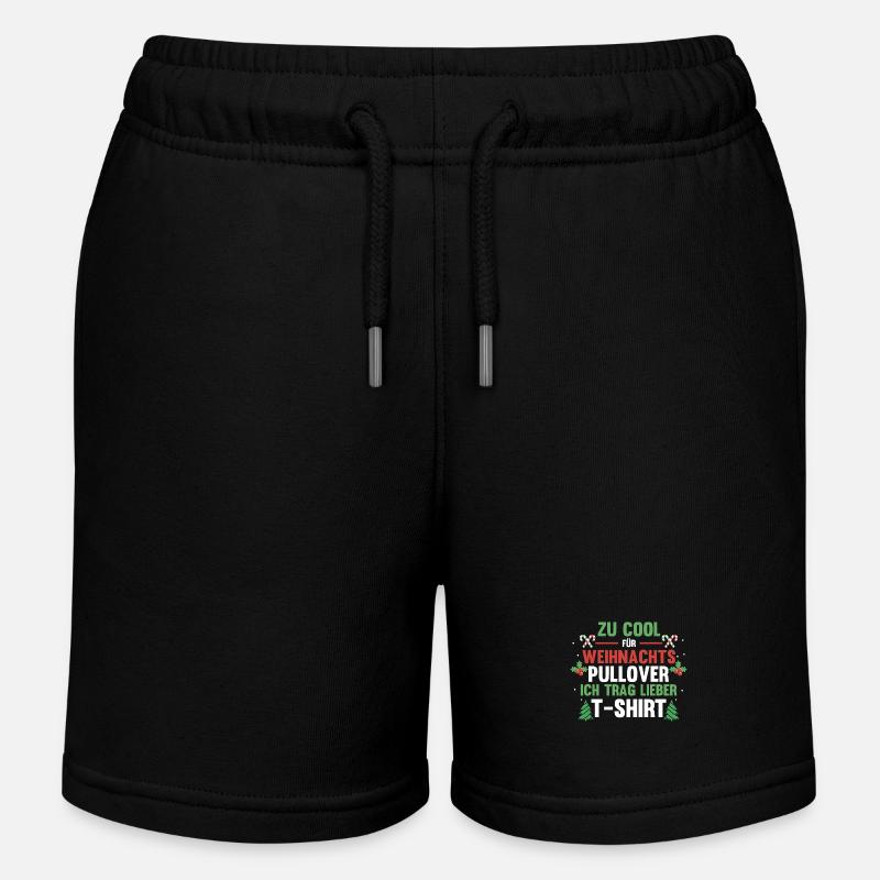 Père Noël Noël laid Noël - Short de jogging enfant bio Stanley/Stella - noir