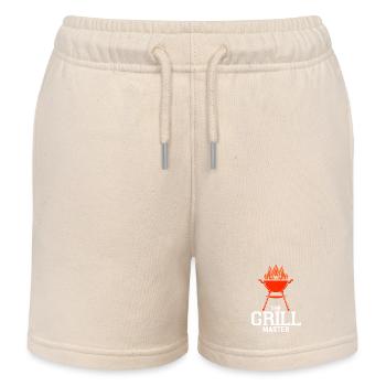 Grillen Grill BBQ Sommer Fest Geschenkidee - Kinder Organic Joggingshorts Mini Bolter von Stanley/Stella - Natur - Vorne